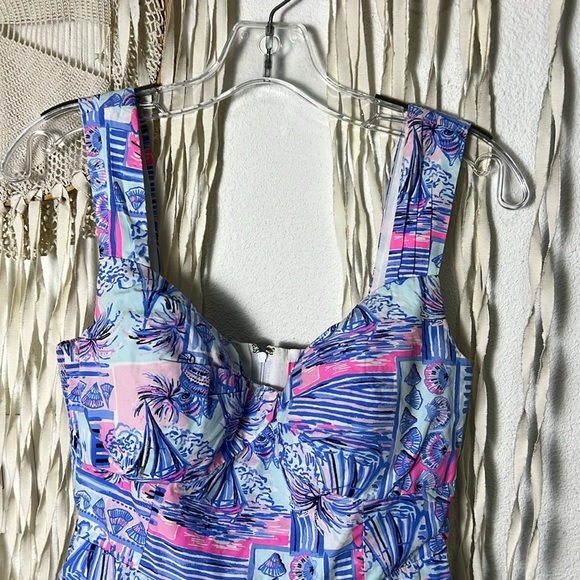 Lilly Pulitzer Cyndi Dress in Whisper Blue Yeah Bouy Size 2 - Picture 6 of 15